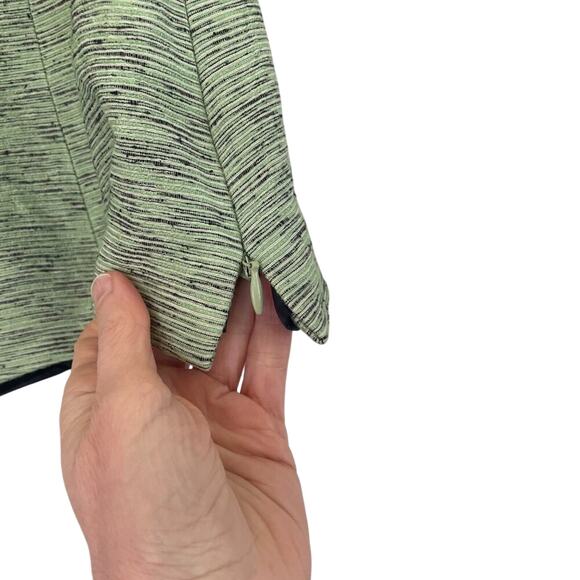 Green/Black Silk Blend Cropped Tank/Sleeveless Blouse/Top, Size 8P - Picture 5 of 14